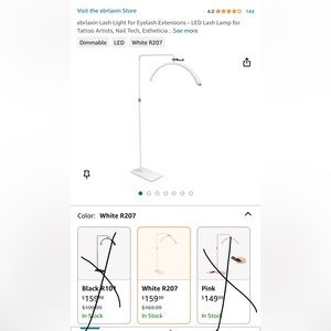 ebrlaxin Lash Light Eyelash Extensions Lamp for Tattoo Artists Nail TechEsthetic